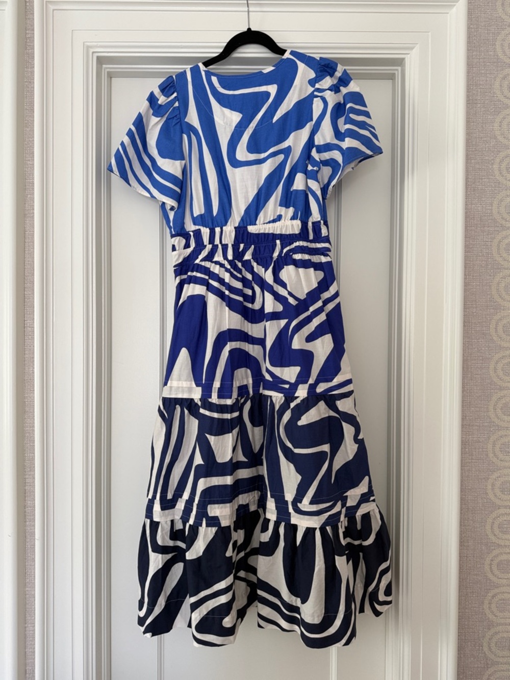 Anthropologie The Somerset Maxi Dress in shades of blue and white - Picture 6 of 7